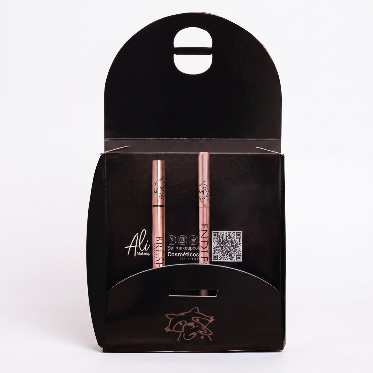 Kit Delineadores Ali Makeup Endless Brown + Brush Tip Brown + Obsequio
