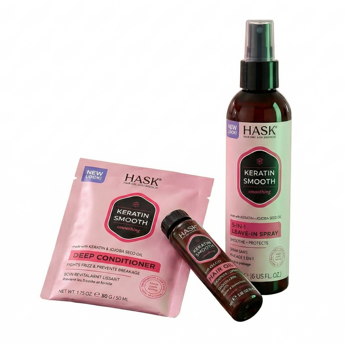 Kit Keratin - Hidratación y Control Total - HASK | Cosméticos en Línea