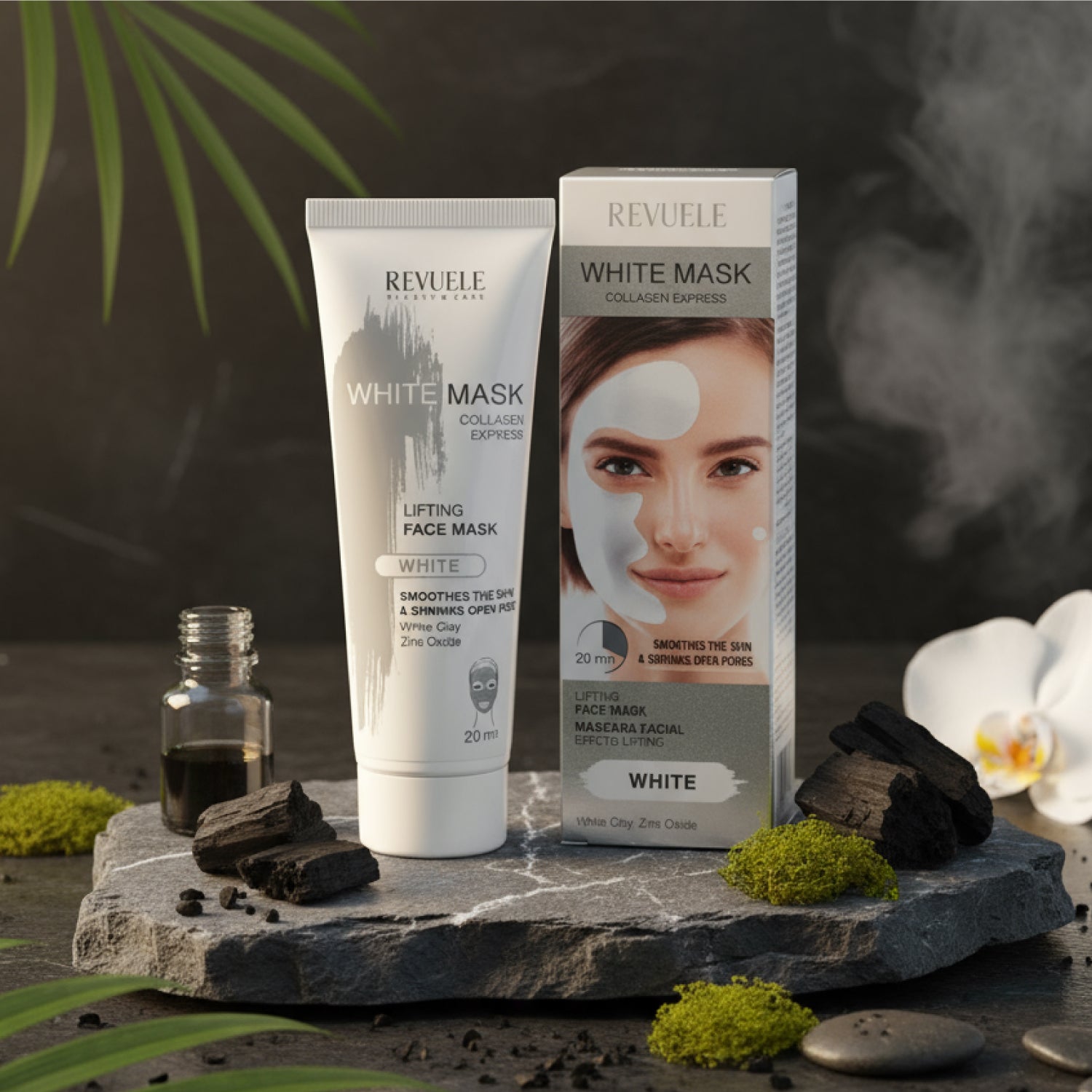 Mascara Facial de Arcilla Blanca con Colágeno