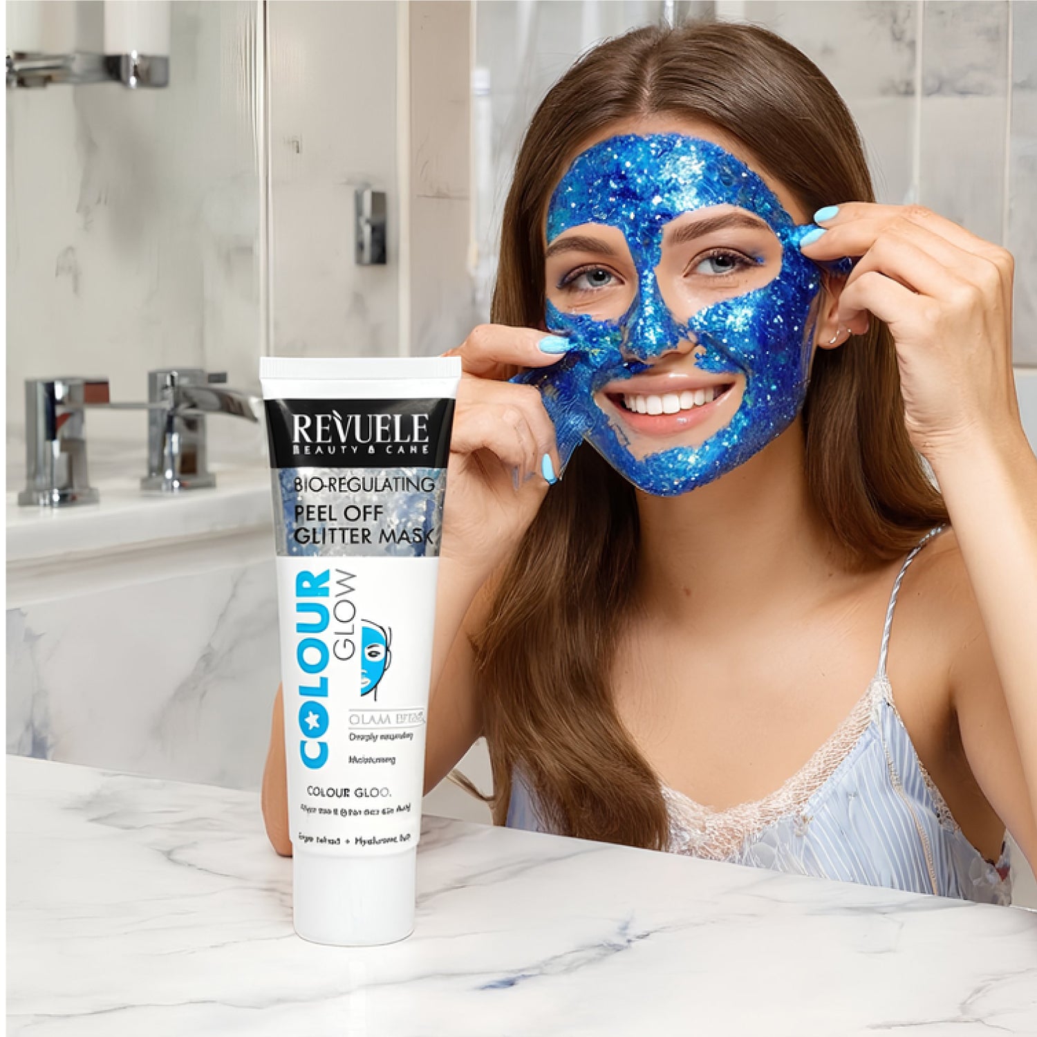 Mascarilla Facial Azul de Biorregulación