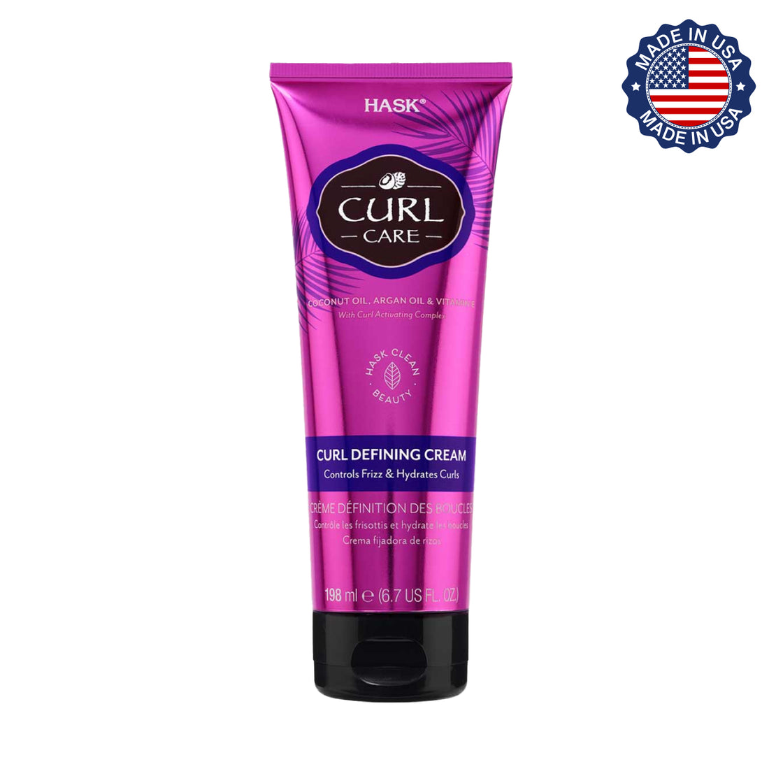 Crema Hidratante y Definidora de Rizos HASK | Cosméticos en línea