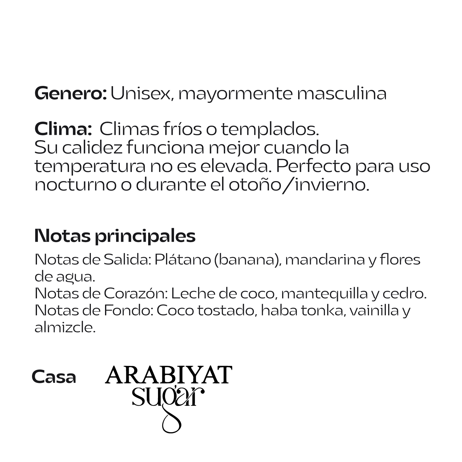 Arabiyat Prestige Sugar Chocolate Ganache 100 ml | Cosméticos en Línea