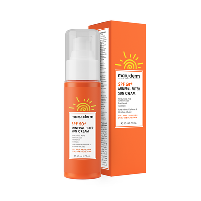 Protector solar SPF 50+ con filtro 100% mineral Maruderm 50mL