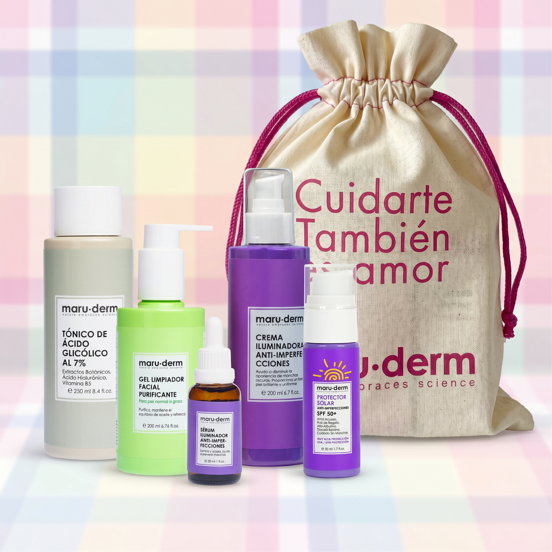 RUTINA ANTI MANCHAS MARUDERM | COSMETICOS EN LINEA