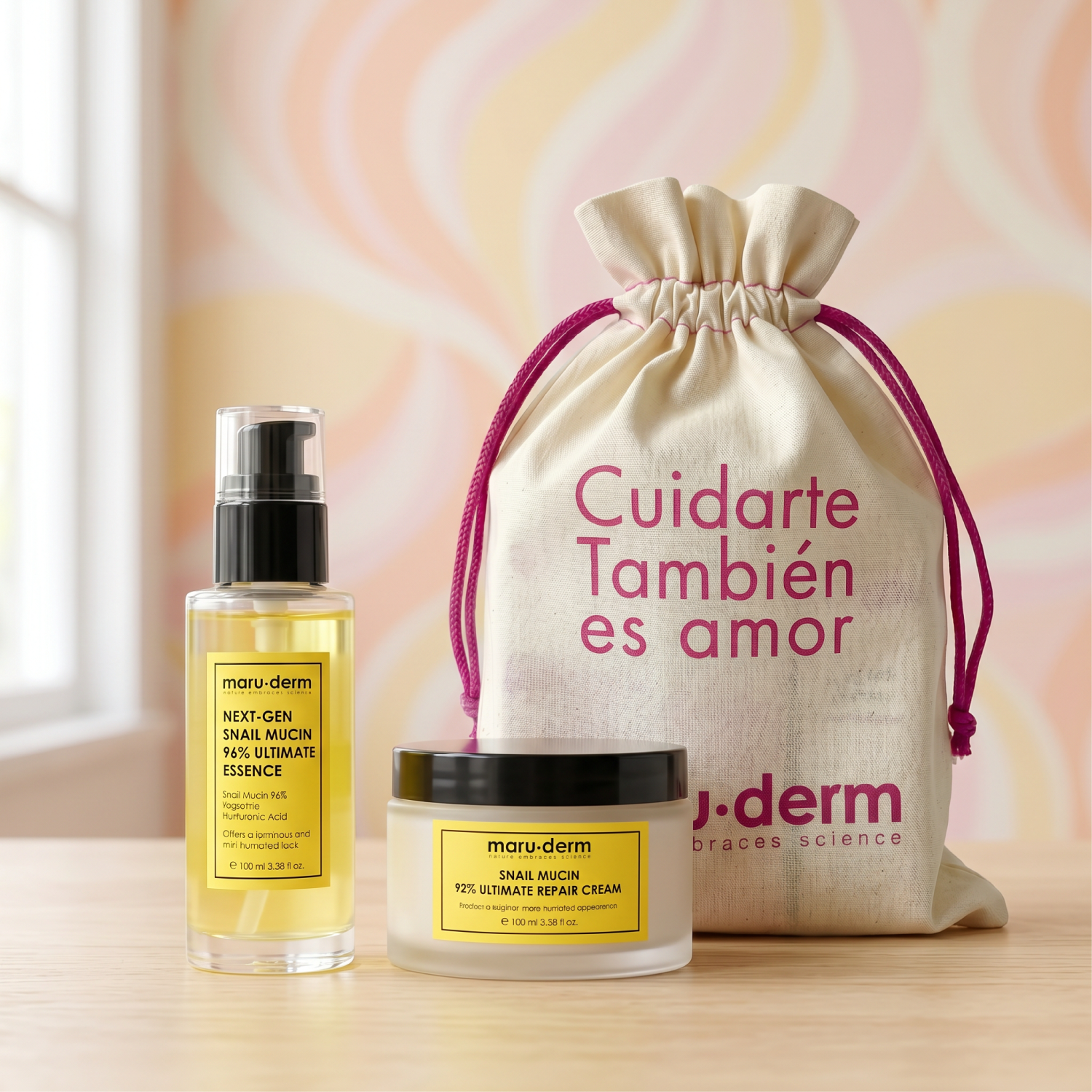 Kit Baba de Caracol | Esencia Tónica + Crema Reparadora + Obsequio