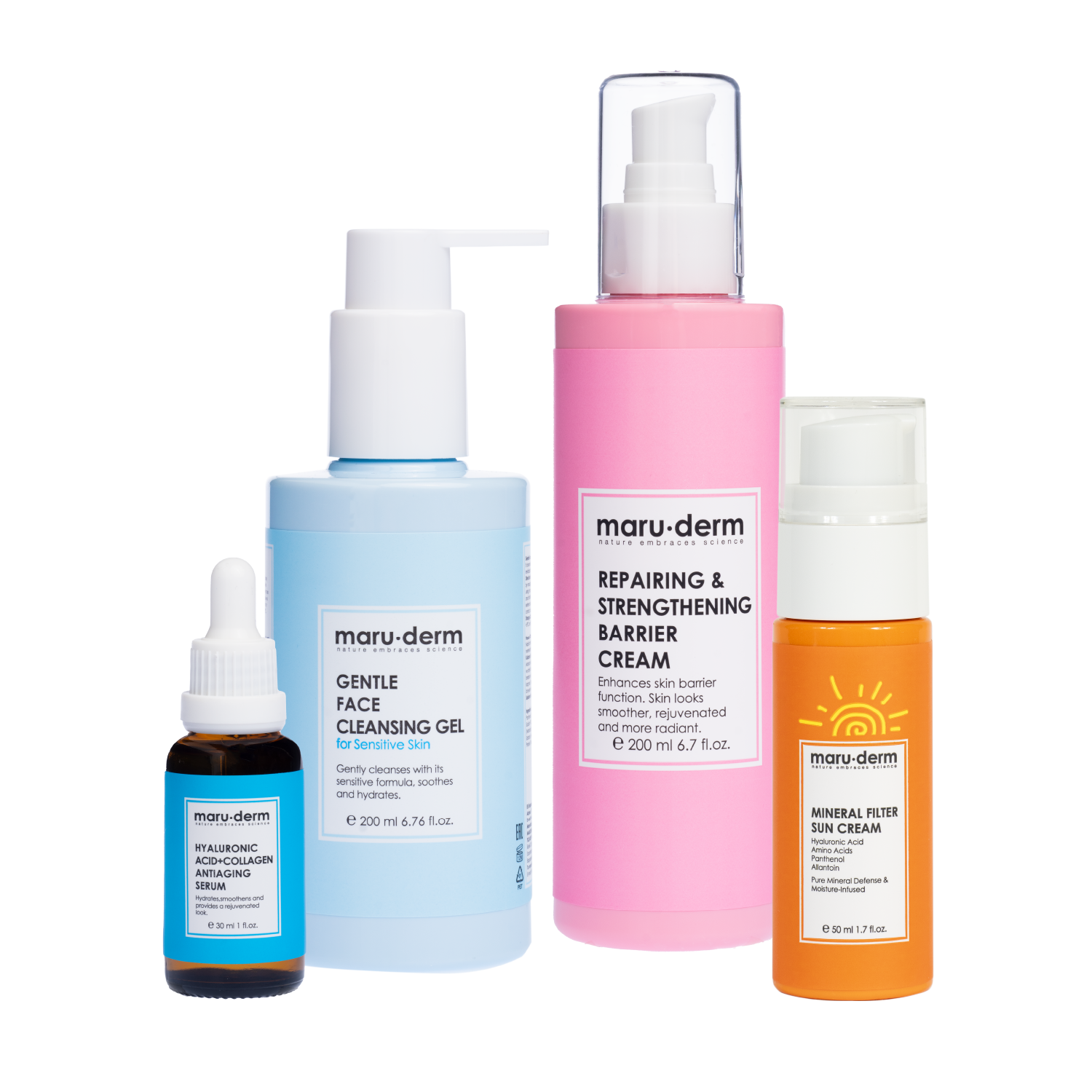 RUTINA PIEL SENSIBLE MARUDERM | COSMETICOS EN LINEA