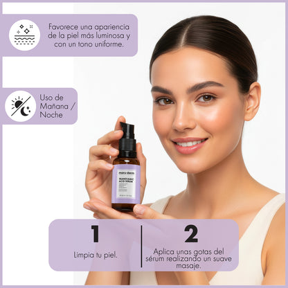 Sérum antimanchas con ácido tranexámico. Unificador e iluminador del tono de la piel con alfa arbutina y vitamina C 30ml - Maruderm