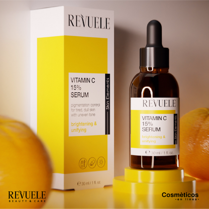 Suero  VITAMINA C 15%  Piel Radiante y Firme - REVUELE