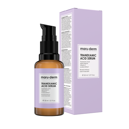 Sérum antimanchas con ácido tranexámico. Unificador e iluminador del tono de la piel con alfa arbutina y vitamina C 30ml - Maruderm