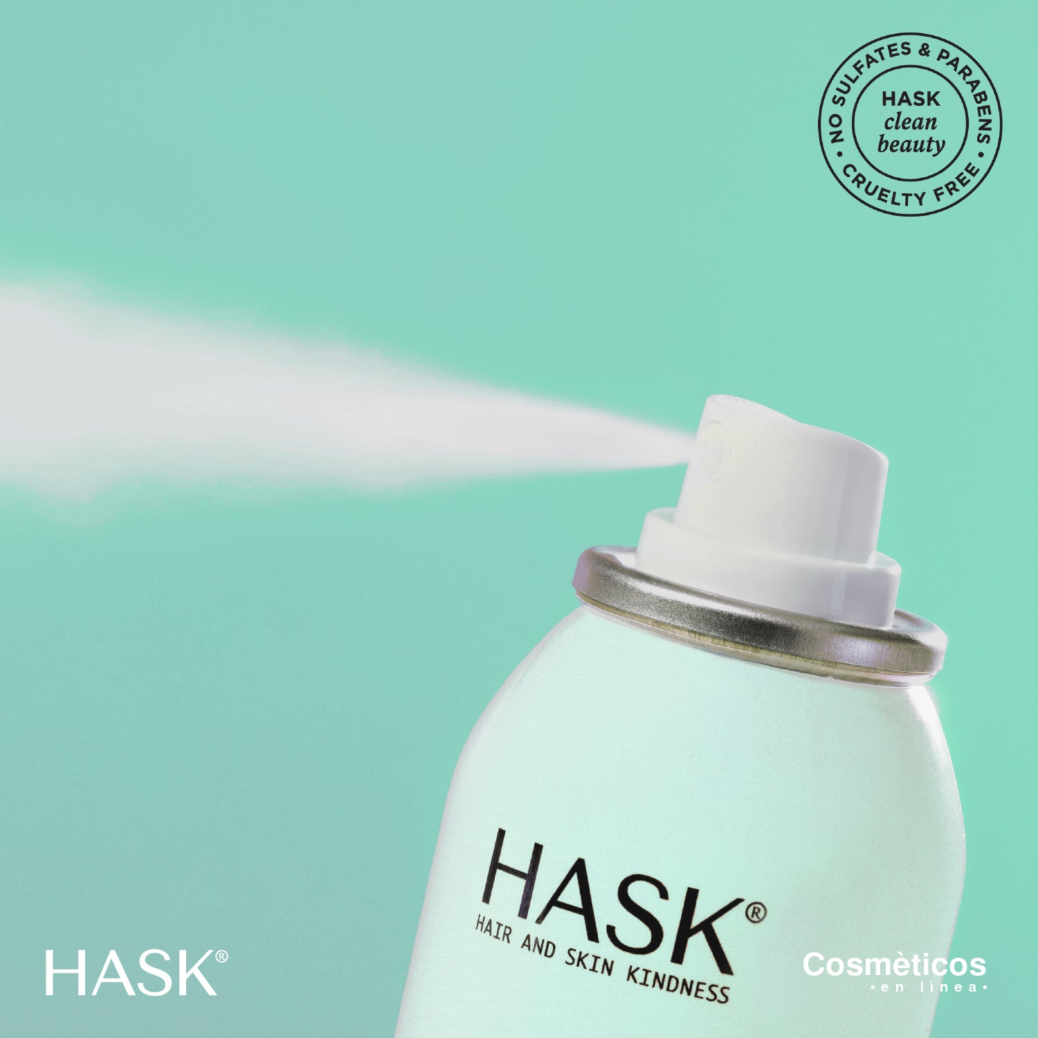 Shampoo en Seco Detox con Aceite de Árbol de Té HASK | Cosméticos en línea