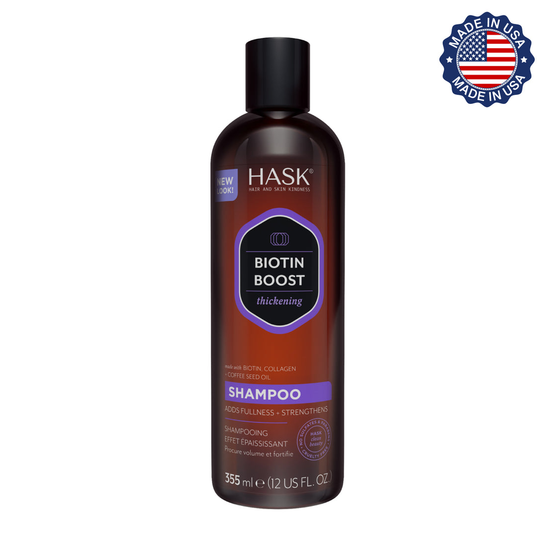 Shampoo Engrosador con Biotina HASK | Cosméticos en línea