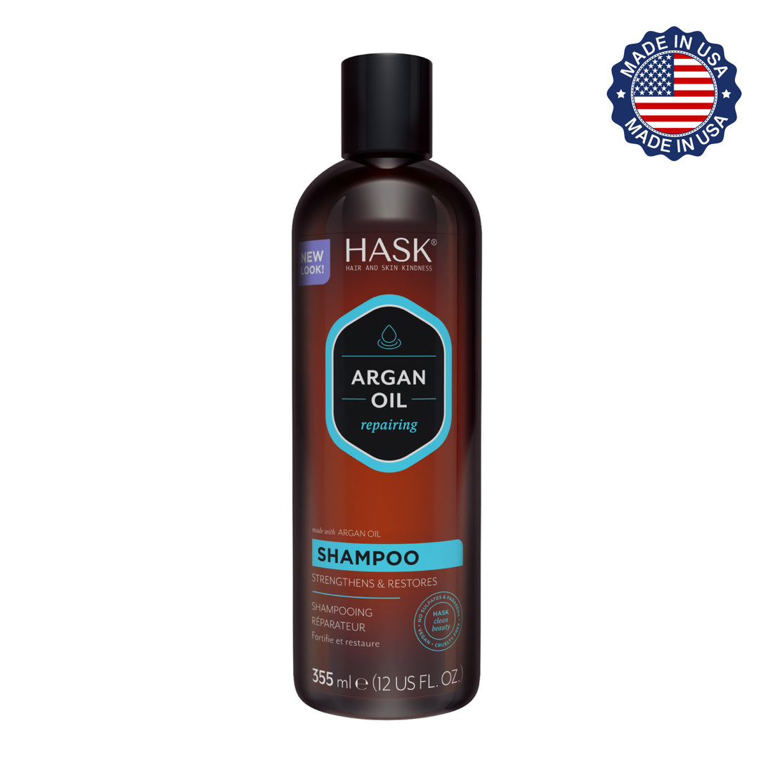 Shampoo Reparador  con Aceite de Argán  HASK | Cosméticos en línea