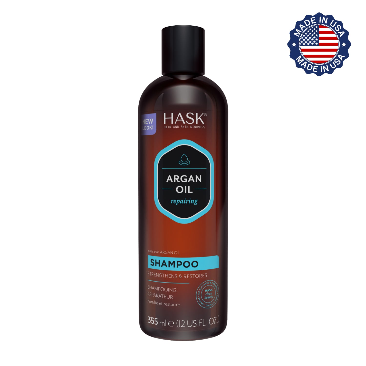 Shampoo Reparador con Aceite de Argán  HASK | Cosméticos en línea