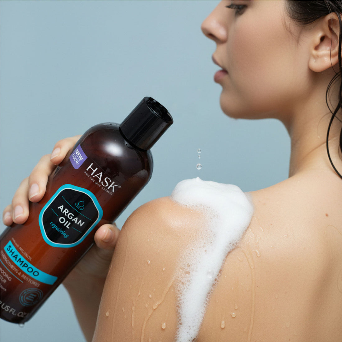 Shampoo Reparador  con Aceite de Argán  HASK | Cosméticos en línea