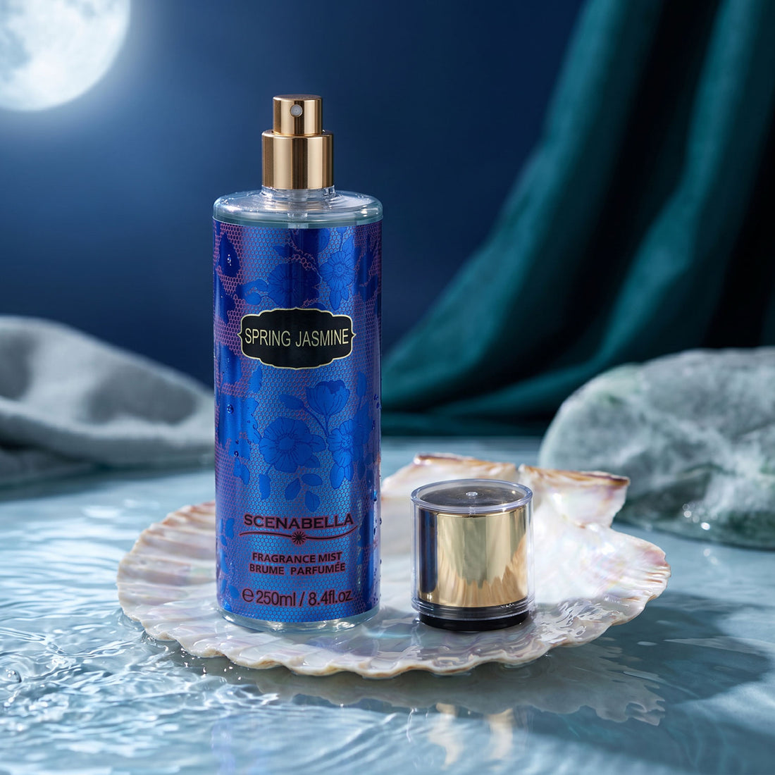 Splash Spring Jasmine 250 ml Tapa Dorada Scenabella | COSMÉTICOS EN LÍNEA