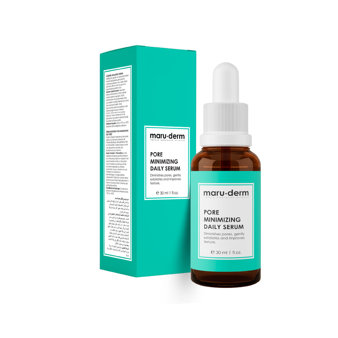 Serum facial minimizador de poros Maruderm | Cosméticos en linea