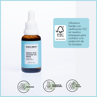Serum facial con Ácido Azelaico al 10%  de Maruderm 30 ml | Cosméticos en linea