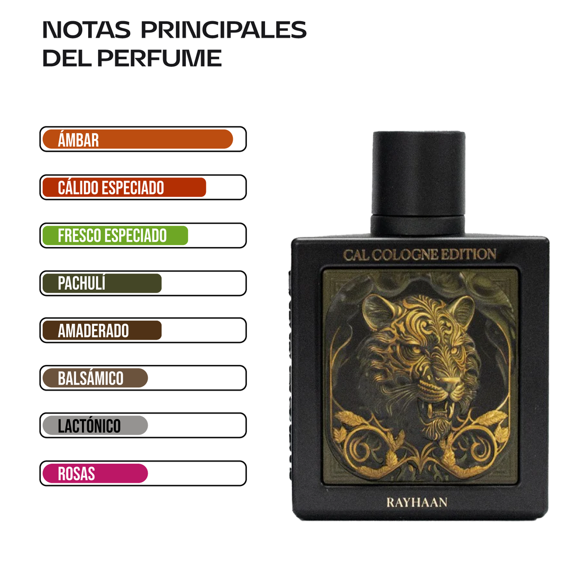 Rayhaan Tiger 100 ml | Cosméticos en Línea