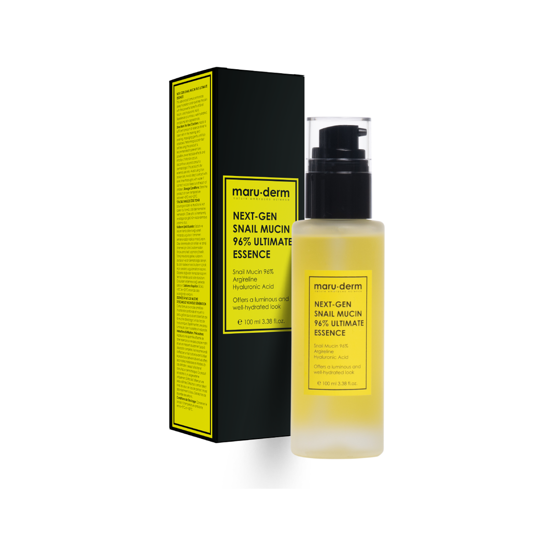 Esencia Tónica Reparadora con baba de Caracol al 96% Maruderm | Cosméticos en línea