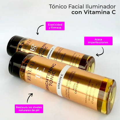 Tónico Revitalizante con Vitamina C y Cafeína REVUELE TS