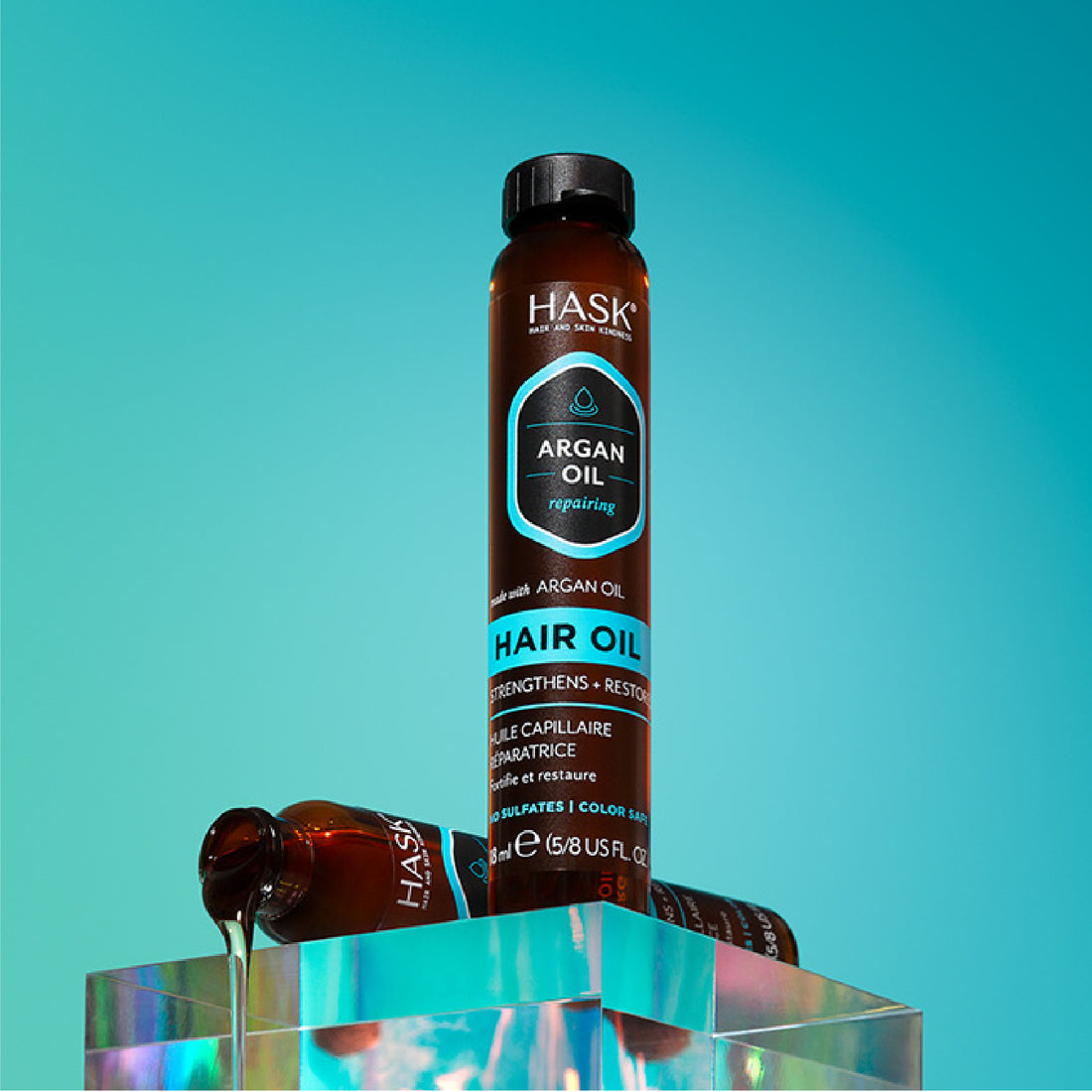 Oleo Capilar Reparador con Aceite de Argán 18 ml HASK | Cosméticos en línea