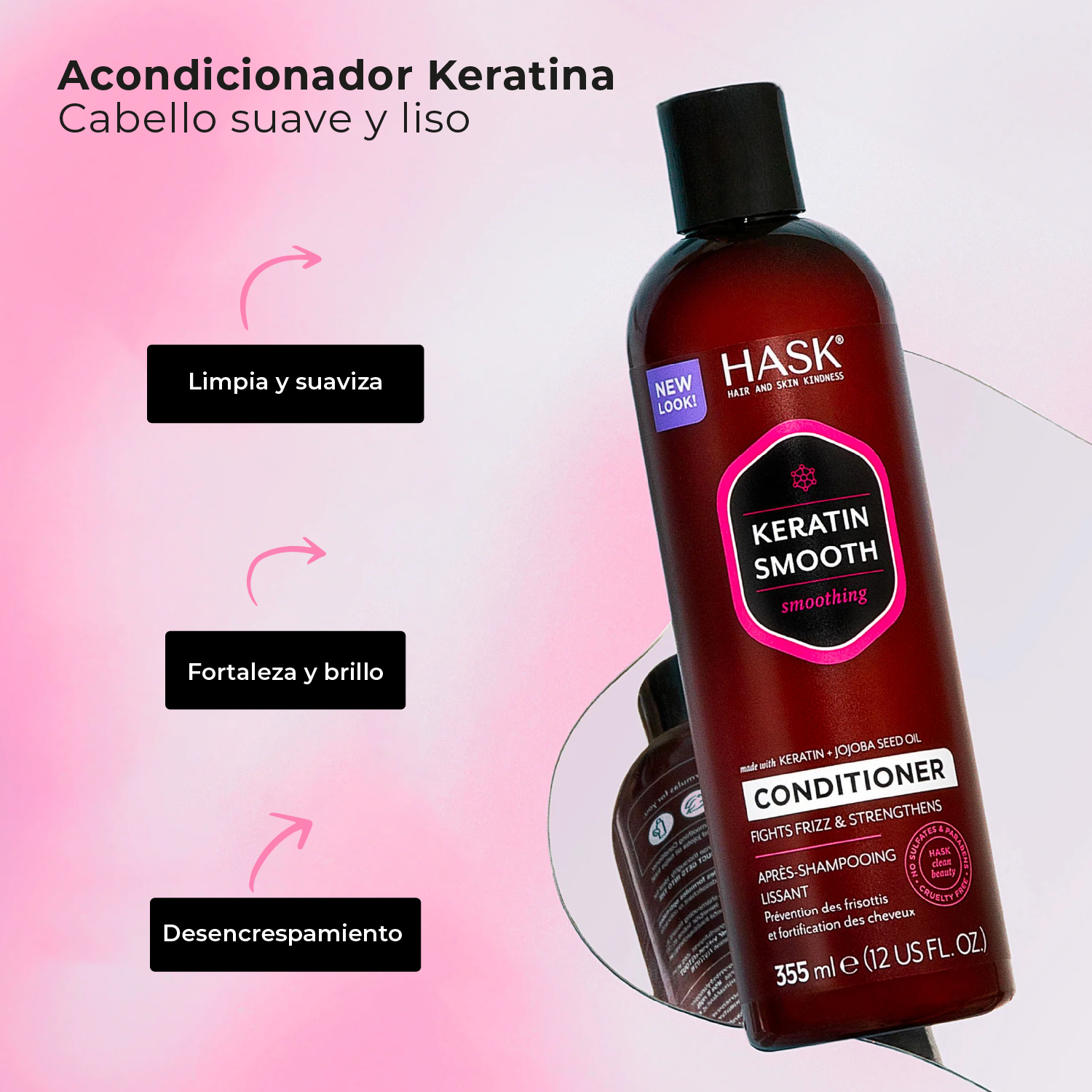 Acondicionador Suavizante de Keratina HASK | Cosméticos en línea