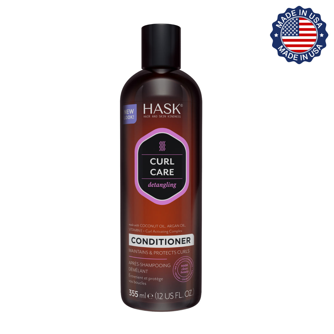 Acondicionador Hidratante y Desenredante para Cuidado de Rizos HASK | Cosméticos en línea