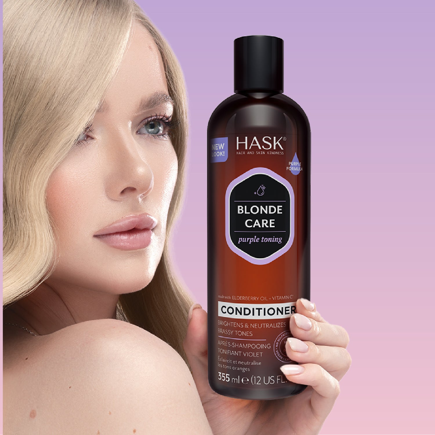 Acondicionador Matificante de Rubios HASK | Cosméticos en línea