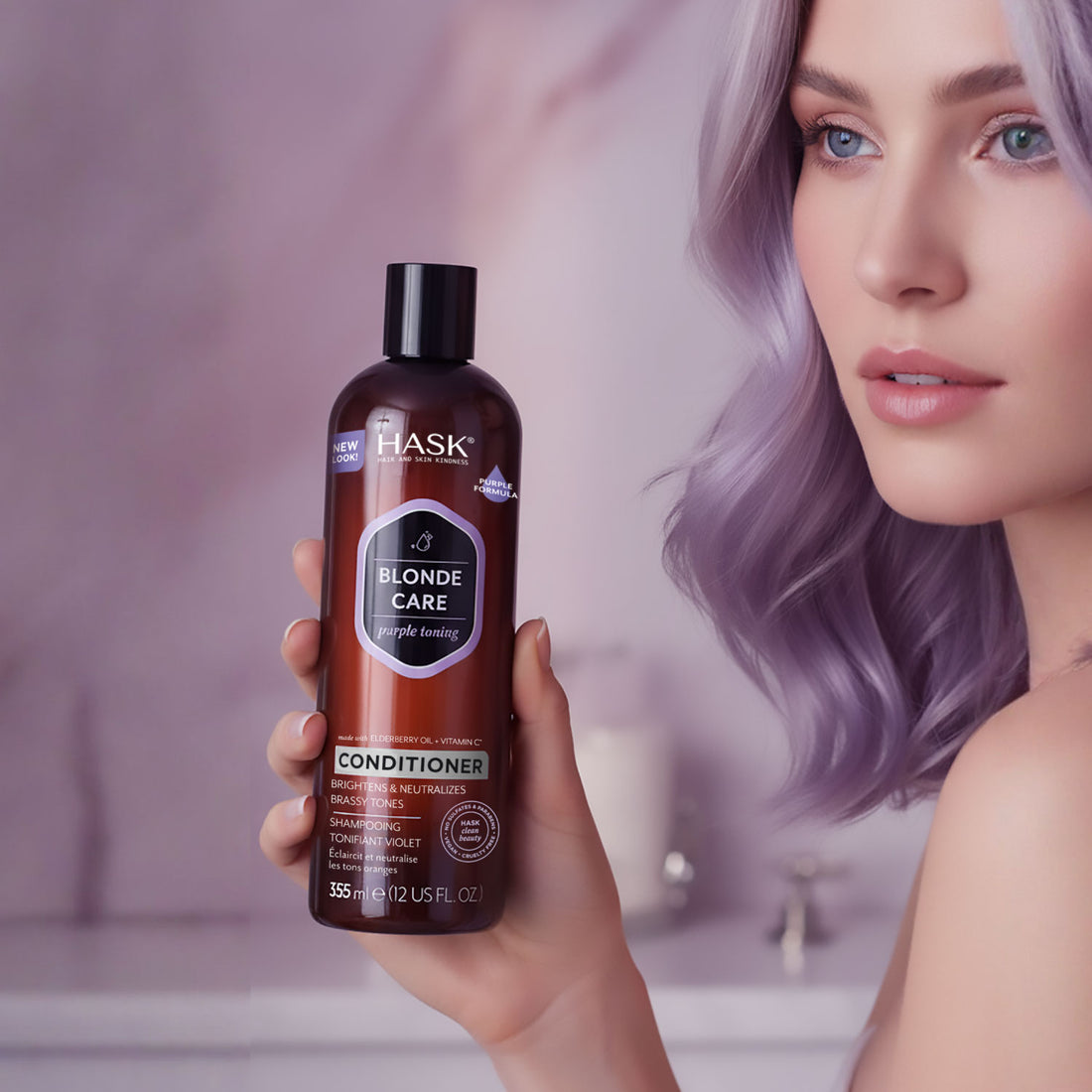 Acondicionador Matificante de Rubios HASK | Cosméticos en línea
