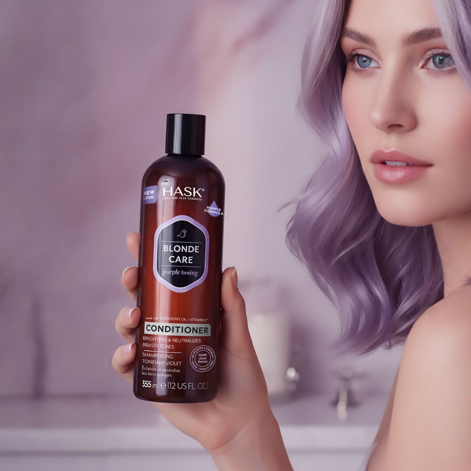 Acondicionador Matificante de Rubios HASK | Cosméticos en línea