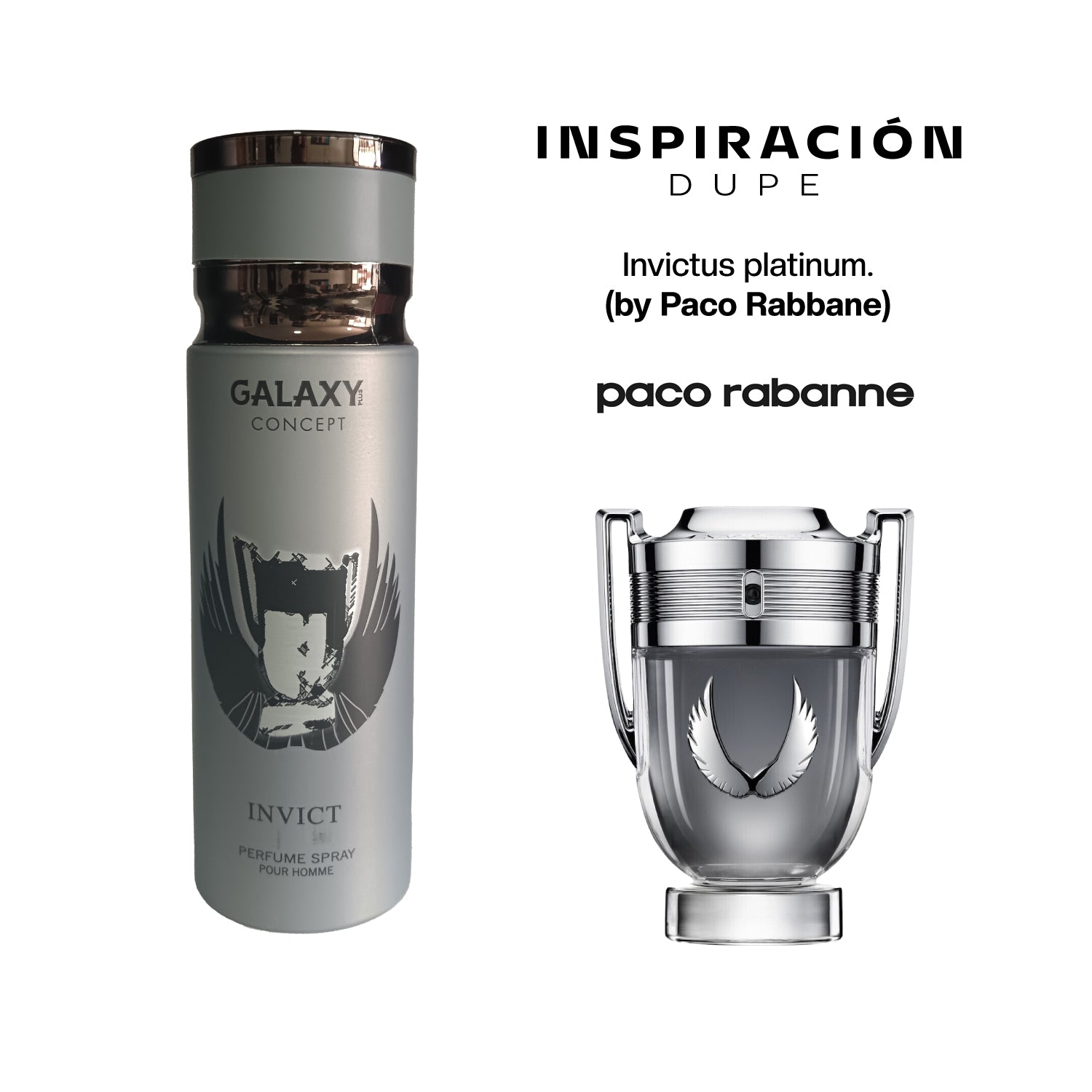 PERFUME  EN SPRAY GALAXY  INVICT 200ML
