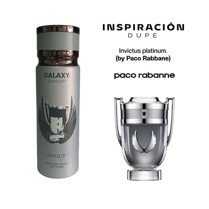PERFUME  EN SPRAY GALAXY  INVICT 200ML