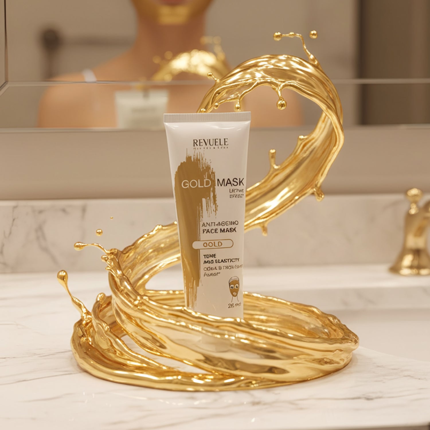 Mascara Dorada con Efecto Lifting