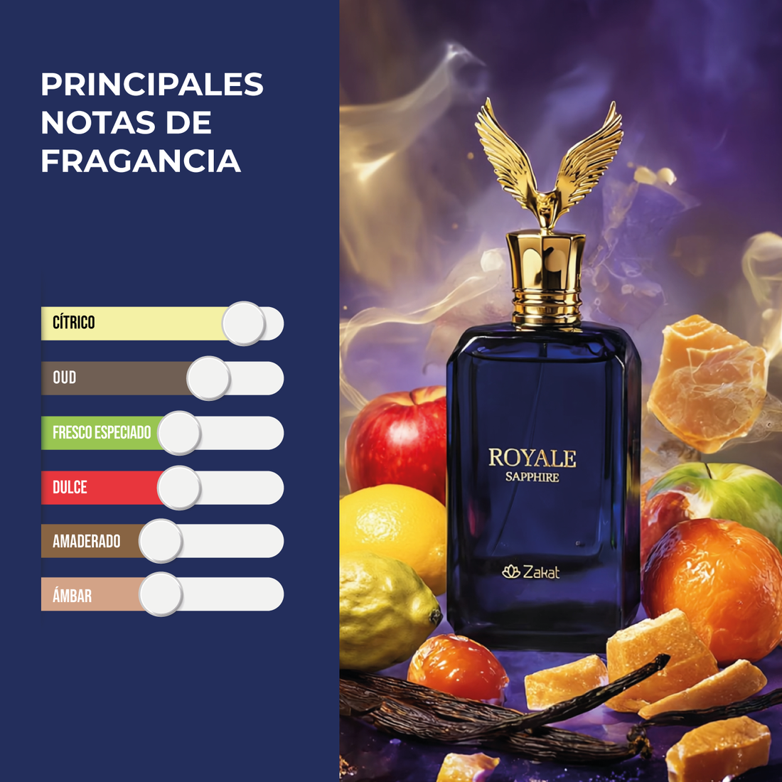 PERFUME  ZAKAT- ROYALE SAPPHIRE 80ML