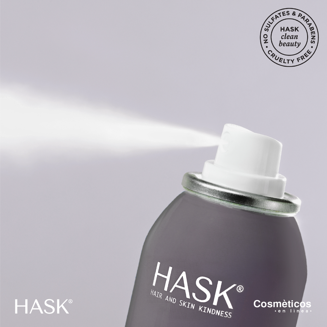 Shampoo en Seco Purificante con Carbón Activado HASK | Cosméticos en línea