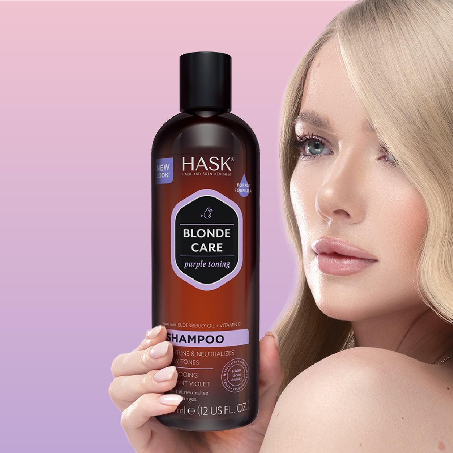 Shampoo Matificante de Rubios HASK | Cosméticos en línea