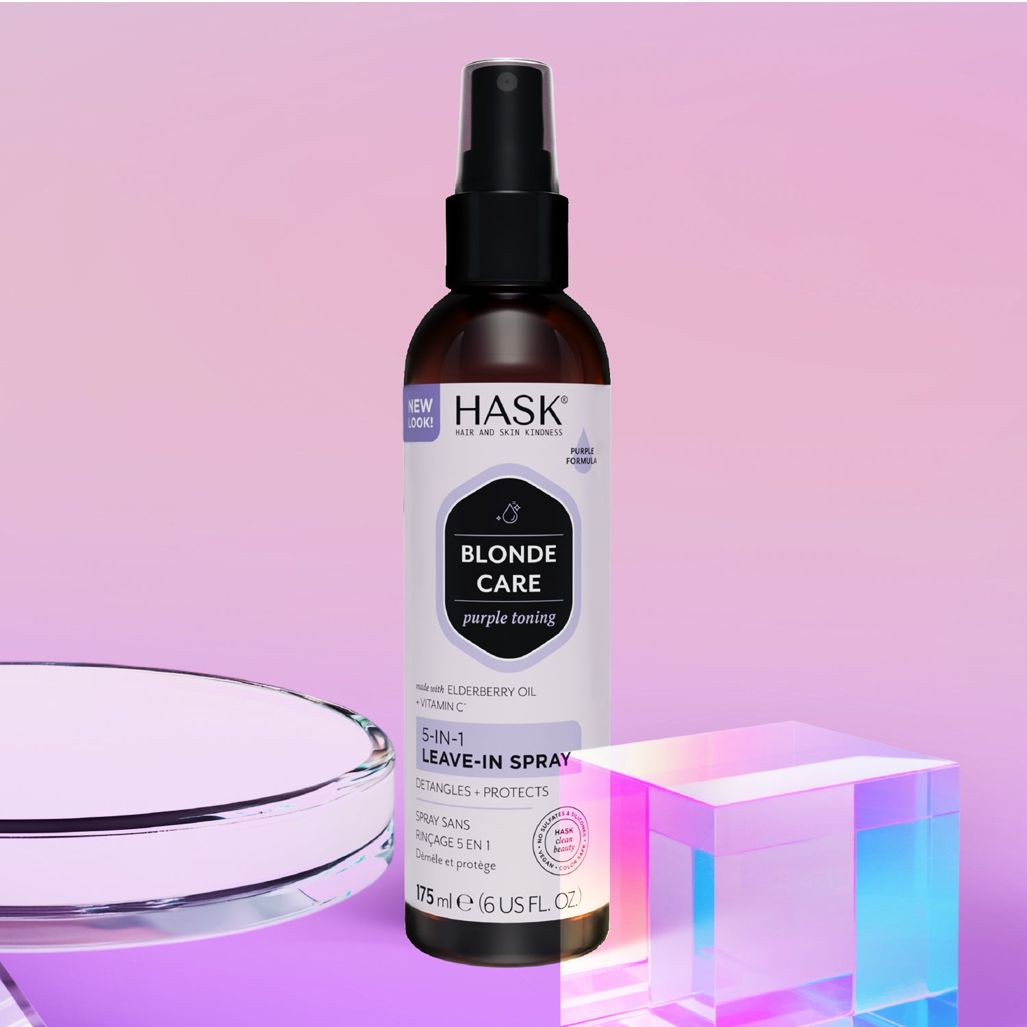 Termoprotector 5 en 1 Cuidado de Rubios HASK | Cosméticos en línea