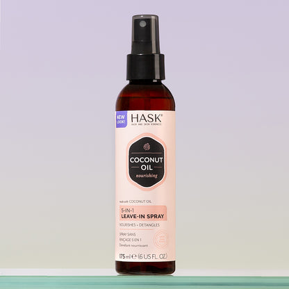 Termoprotector 5 en 1 con Aceite de Coconut y Monoi HASK | Cosméticos en línea