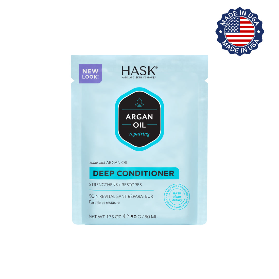 Tratamiento Reparador con Aceite de Argán HASK | Cosméticos en línea